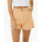 Pantalón corto lino mujer Rip Curl Premium Linen Short Peach short fresco y ligero para verano