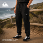 Pantalón Quiksilver Cargo Fleece Bottom Black negro estilo surfwear premium