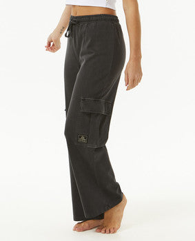 Pantalones Rip Curl Block Party Track Cargo Washed Black