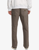 Pantalón RVCA Americana Mushroom hombre pantalón marrón grisáceo estilo casual surf