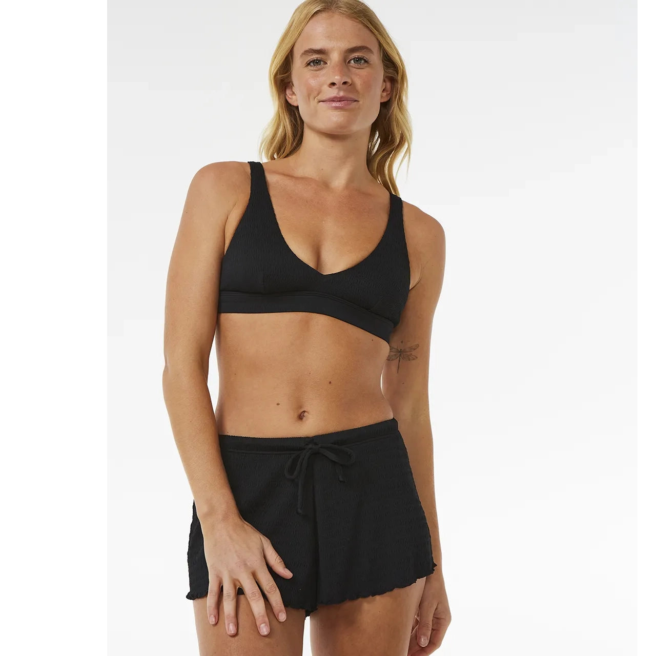 Pantalón corto surf mujer Rip Curl Dreams Boardshort Black boardshort de playa ligero y elástico