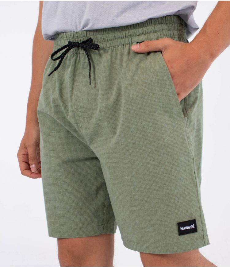 Pantalones híbridos Hurley Grizzly 18 verde hombre cortos tipo chino verano