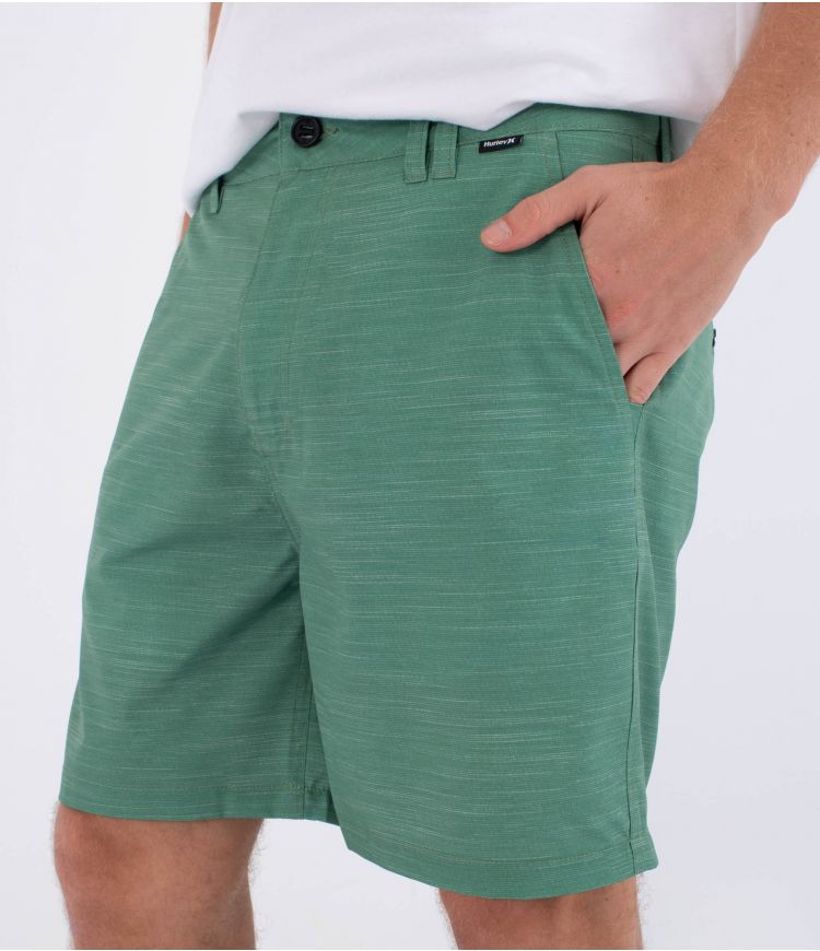 Pantalones híbridos Hurley Phantom Walkshort Aurora Green verdes para hombre técnicos y de secado rápido