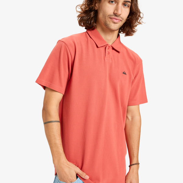 Polo Quiksilver Mw Pique Mineral Red