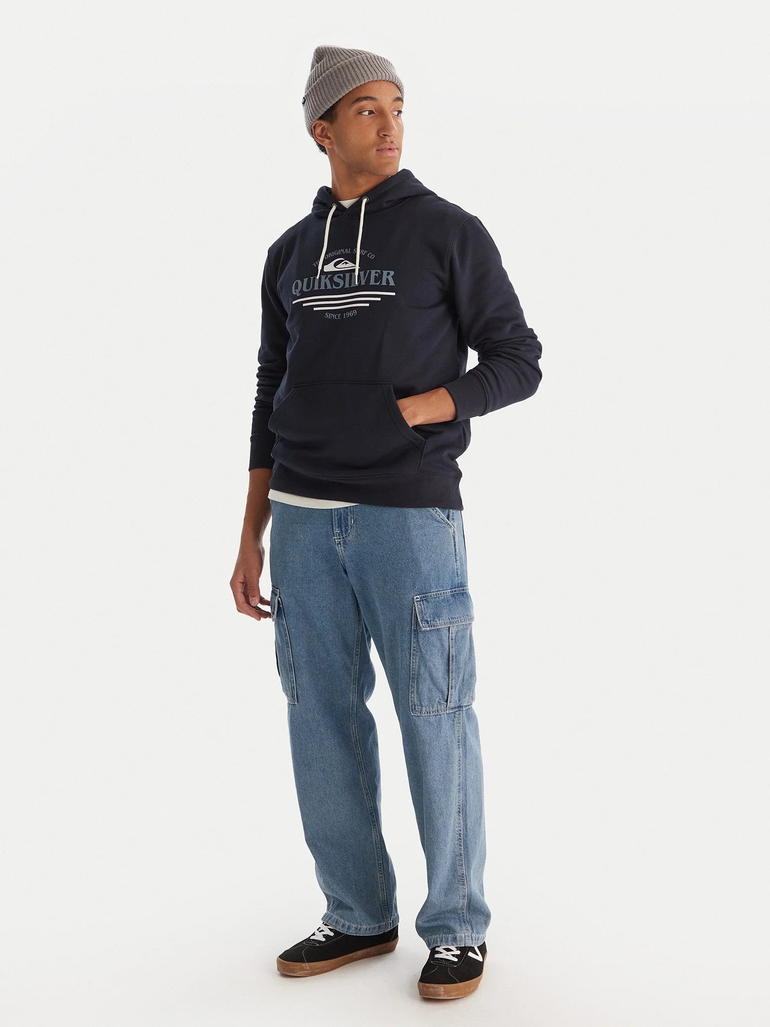 Sudadera Quiksilver Screen Fleece Classic Surf Dark Navy