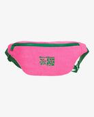 Riñonera BILLABONG Long Weekend Guava color rosa con detalles verdes estilo surf