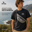 Riñonera Rip Curl Classic Surf Small Waist Bag Grey Heather gris en entorno costero surf lifestyle