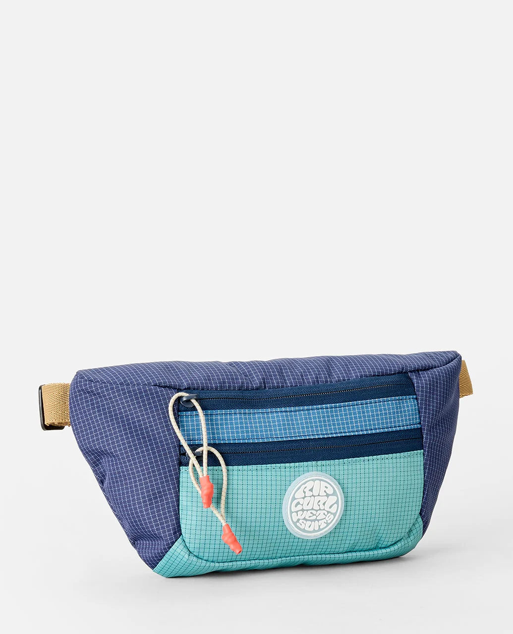 Riñonera Rip Curl Rip Waist Bag Multicolor en tonos azul y turquesa inspirados en el océano para viajes, playa y surf lifestyle