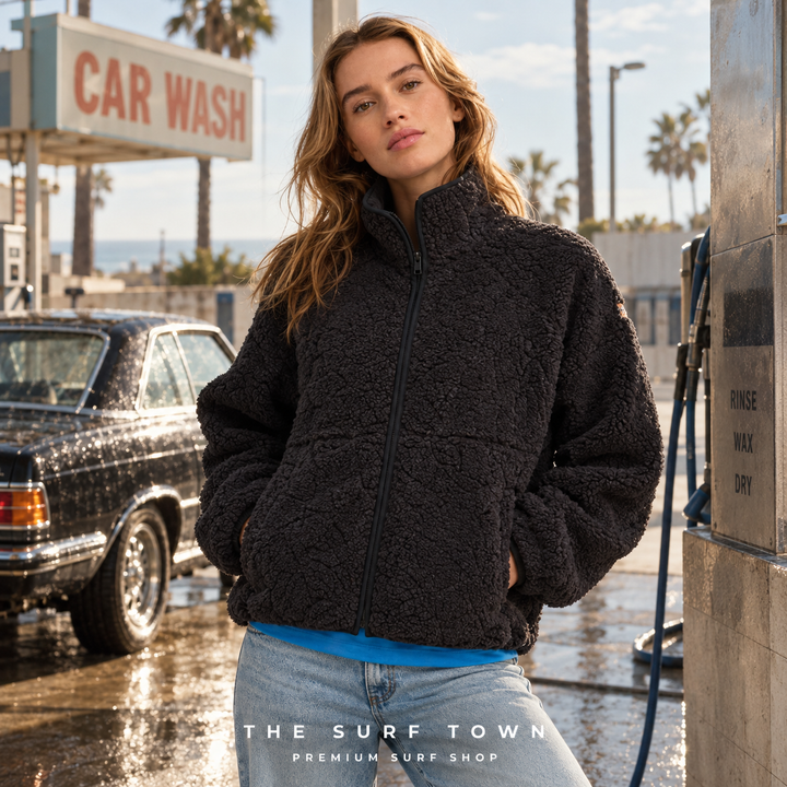 Chaqueta Polar Roxy Blurry Cloud - Negro (Anthracite Outline)
