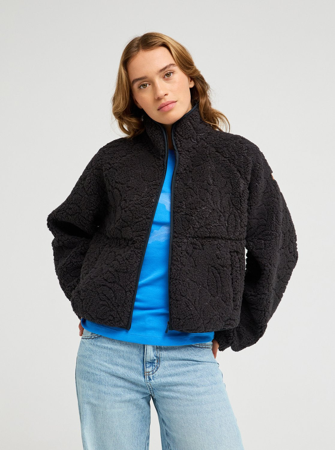 Chaqueta Polar Roxy Blurry Cloud - Negro (Anthracite Outline) - imagen oficial principal