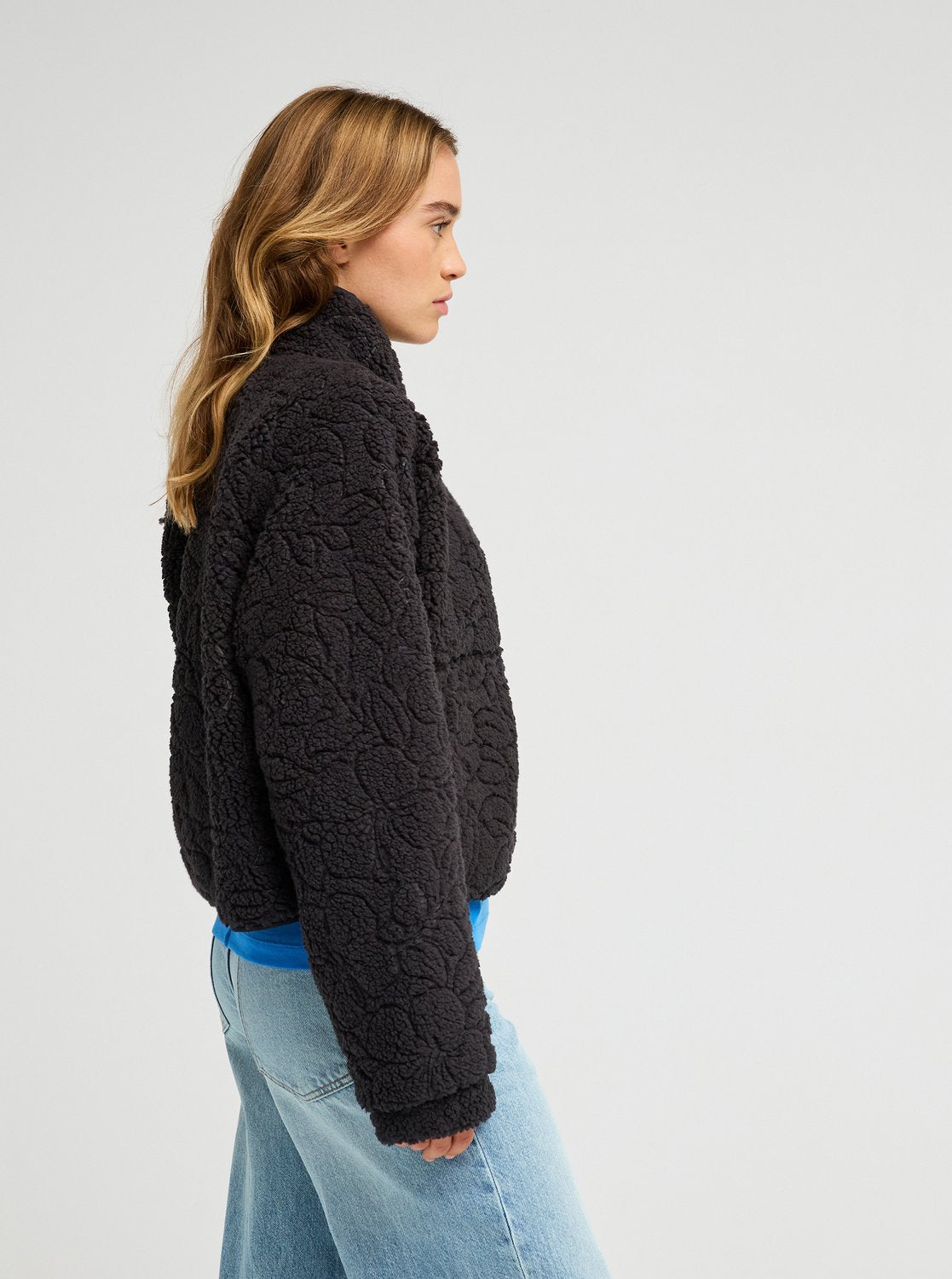 Chaqueta Polar Roxy Blurry Cloud - Negro (Anthracite Outline) - imagen oficial, vista 2