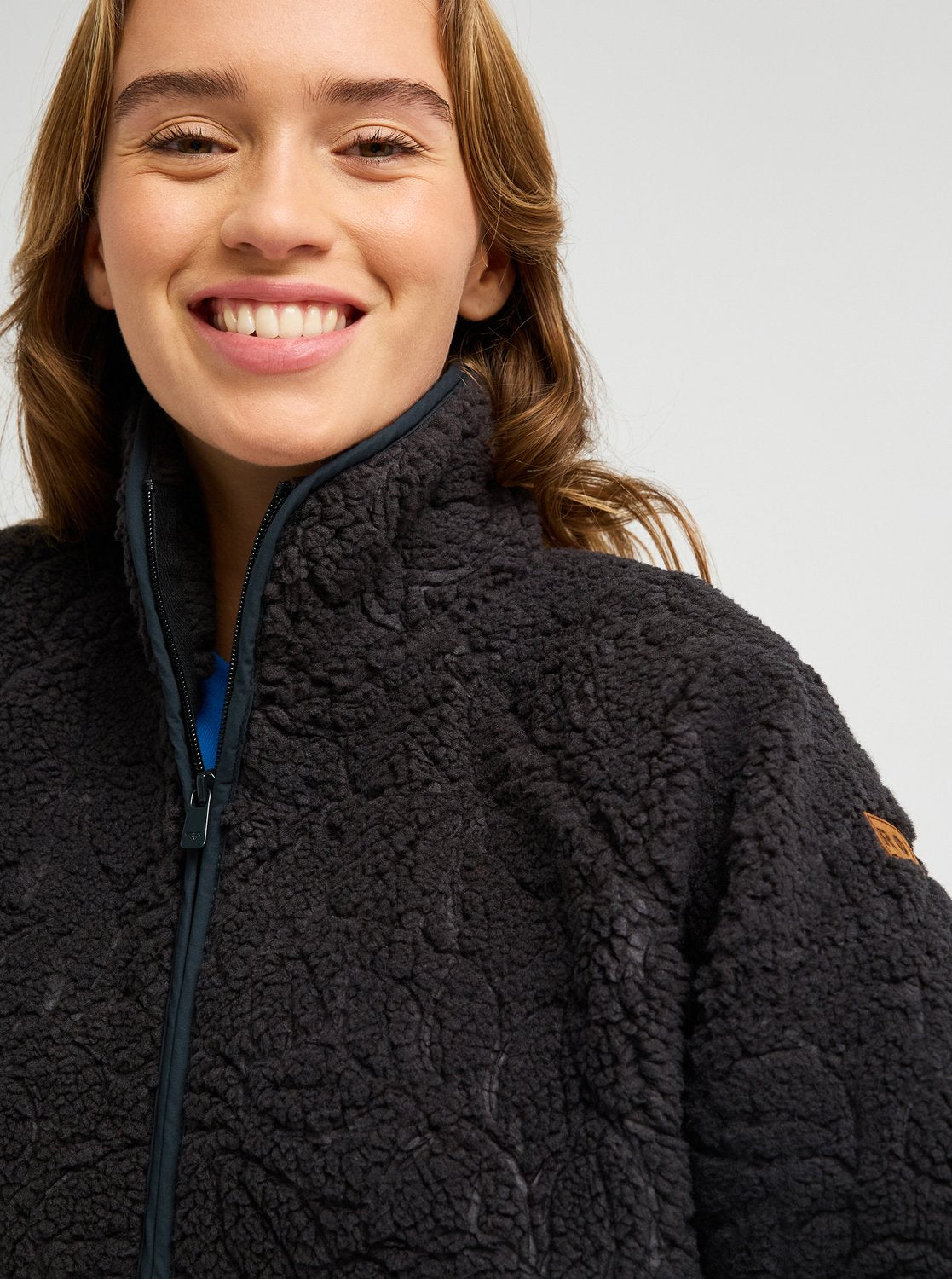 Chaqueta Polar Roxy Blurry Cloud - Negro (Anthracite Outline) - imagen oficial, vista 3