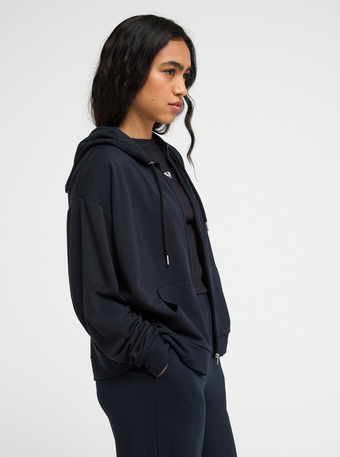 Sudadera Roxy Surfing By Daylight Full Zip - Negro (Anthracite) - imagen oficial, vista 2