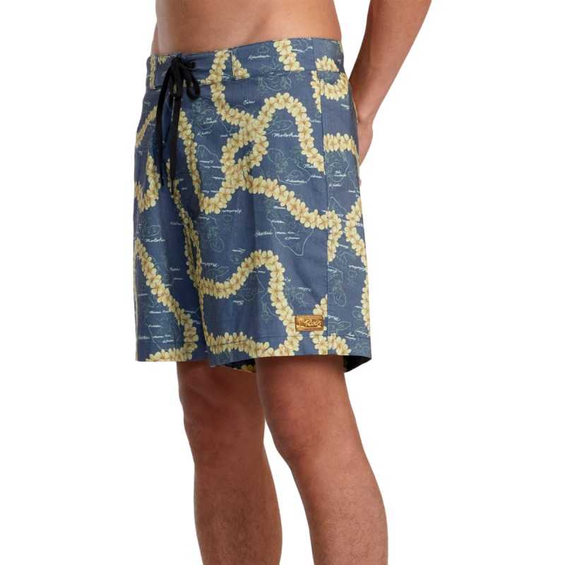 Bañador Rvca VA Exotica Hawaiian Blue