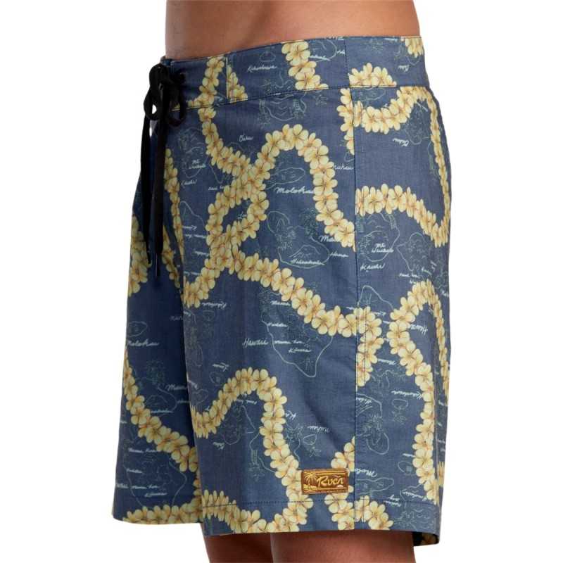 Bañador Rvca VA Exotica Hawaiian Blue