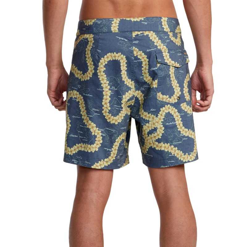 Bañador Rvca VA Exotica Hawaiian Blue