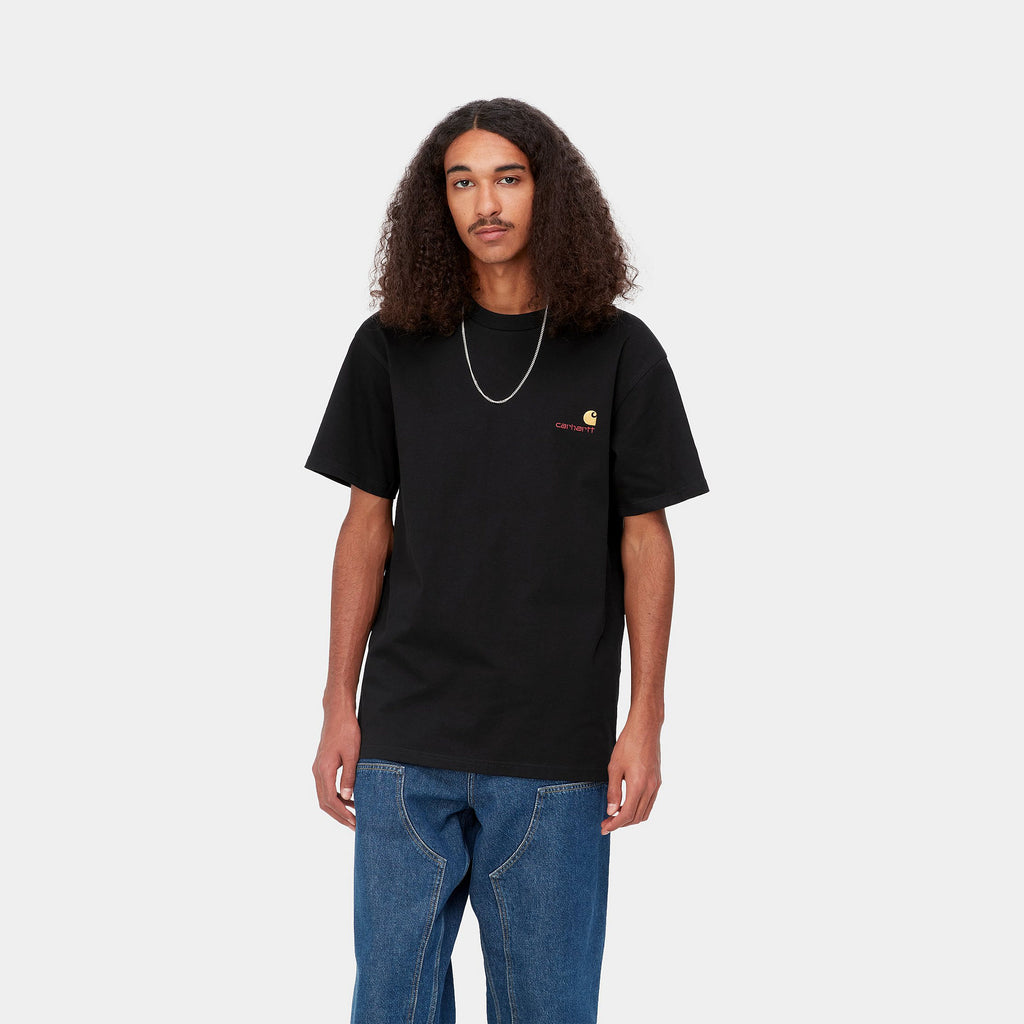 Camiseta Carhartt Wip American Script Black