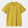 Camiseta Carhartt Wip American Script Golden Olive