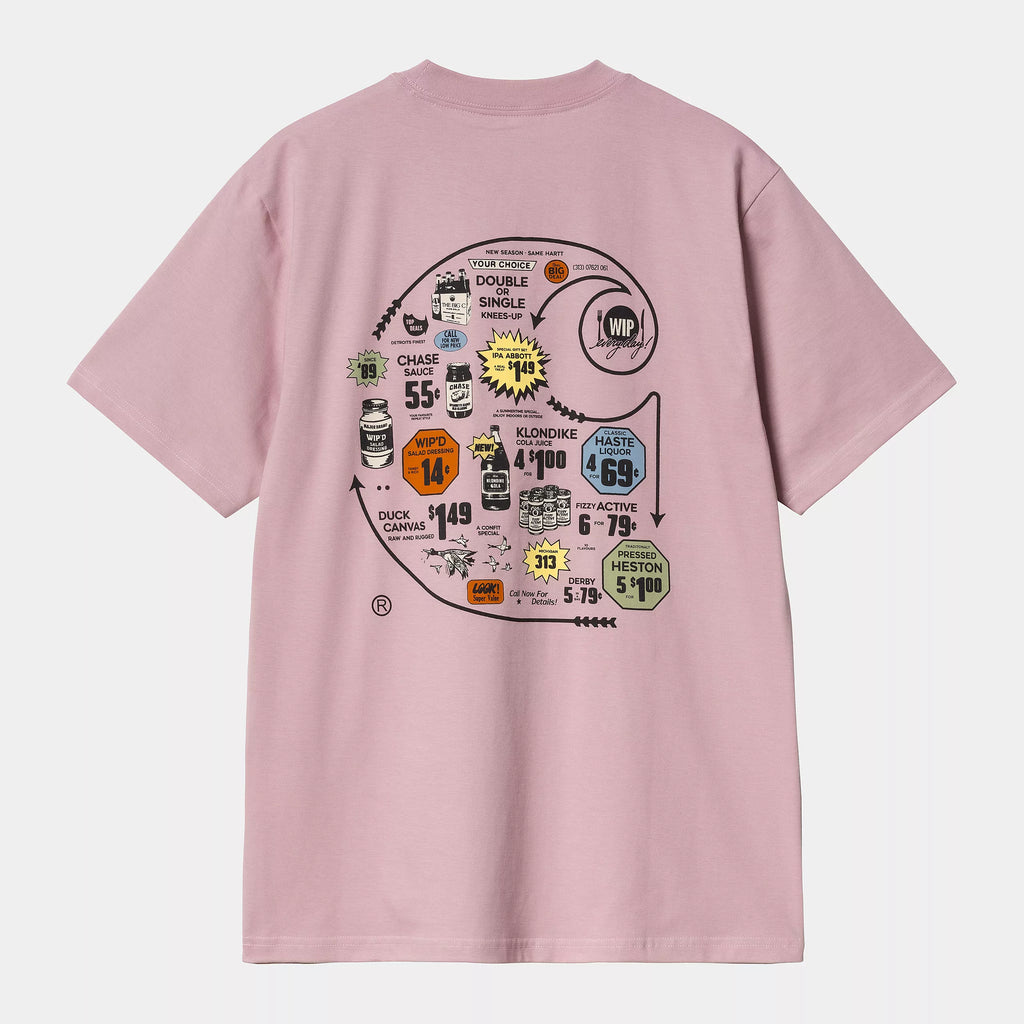 Camiseta Carhartt Wip Catalogue Logo Hortensia