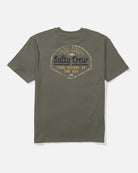 Camiseta Salty Crew Border Fill Classic Tee Dusty Olive vista trasera oficial