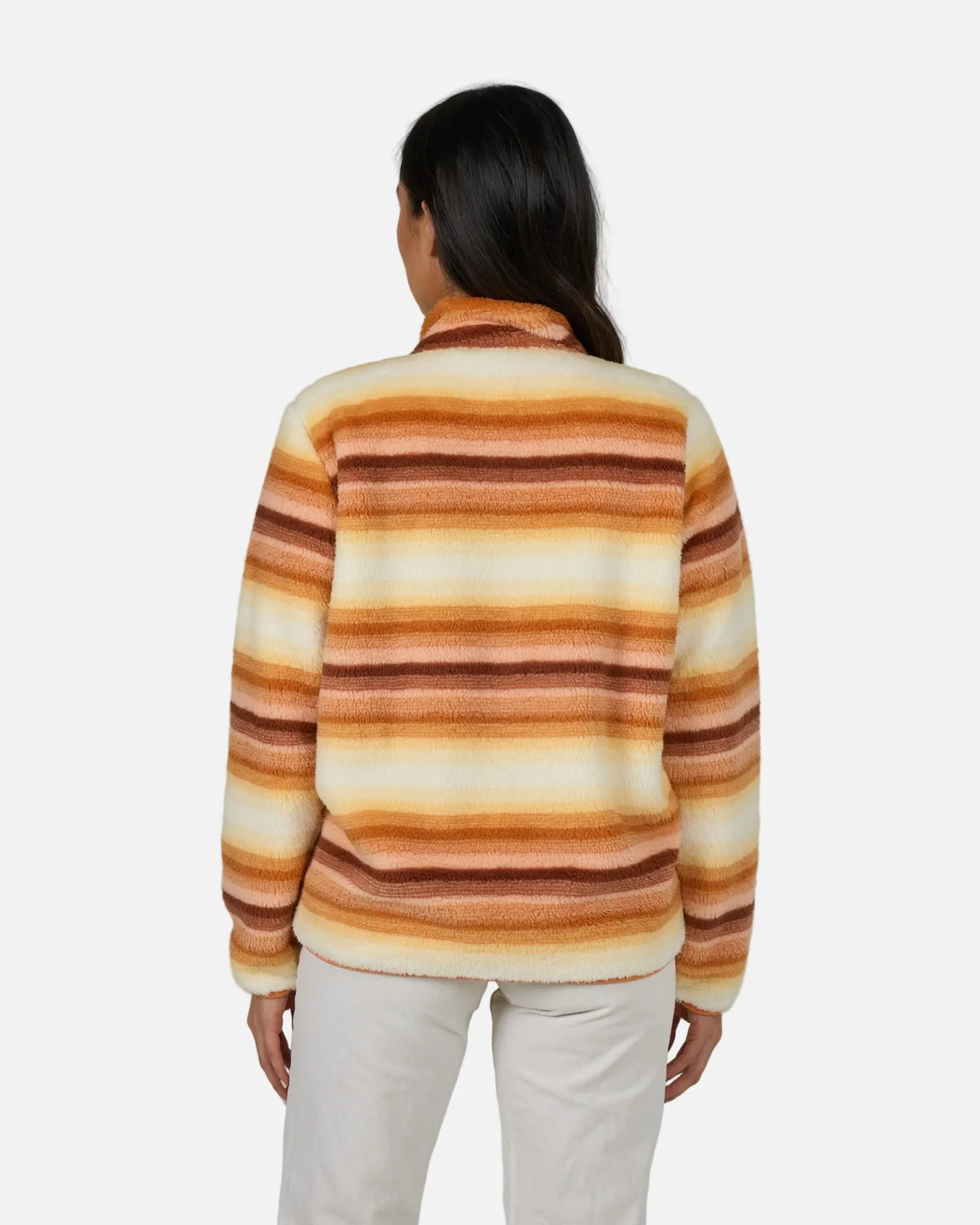 Sudadera Salty Crew Calm Seas Pullover Peach Fizz, imagen oficial trasera