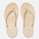 Chanclas mujer doradas FitFlop Iqushion Ergonomic Gold cómodas para verano y caminar