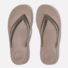 Chanclas mujer taupe FitFlop Iqushion Ombre Sparkle cómodas para verano y caminar
