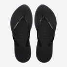 Sandalias Havaianas Slim Point Glitter Black mujer con tiras finas negras con brillo y suela de goma cómoda para playa, piscina o verano