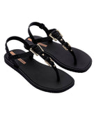 Sandalias IPANEMA Class Urbane Sandal Fem Black Gold para mujer elegantes y cómodas para verano, playa o paseo