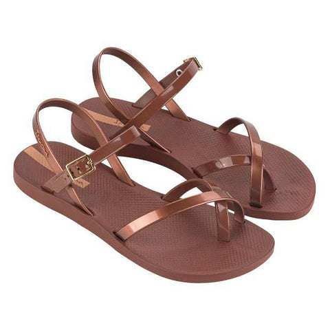 Sandalias Ipanema Meu Sol Slide Fem Beige/Pink