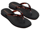 Sandalias IPANEMA Glow Trendy AD negras con tiras efecto tortuga para mujer
