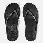 Chanclas mujer negras Ipanema Iqushion Sparkle Black cómodas para verano y playa