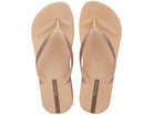 Sandalias IPANEMA Mesh Chic Plat beige con tiras glitter y plataforma ligera para mujer