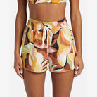 Short BILLABONG Return To Paradise shorts mujer estampado tropical con cintura elástica para verano y playa