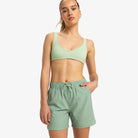 Short ROXY mujer verde Basil pantalón corto verano secado rápido cómodo playa