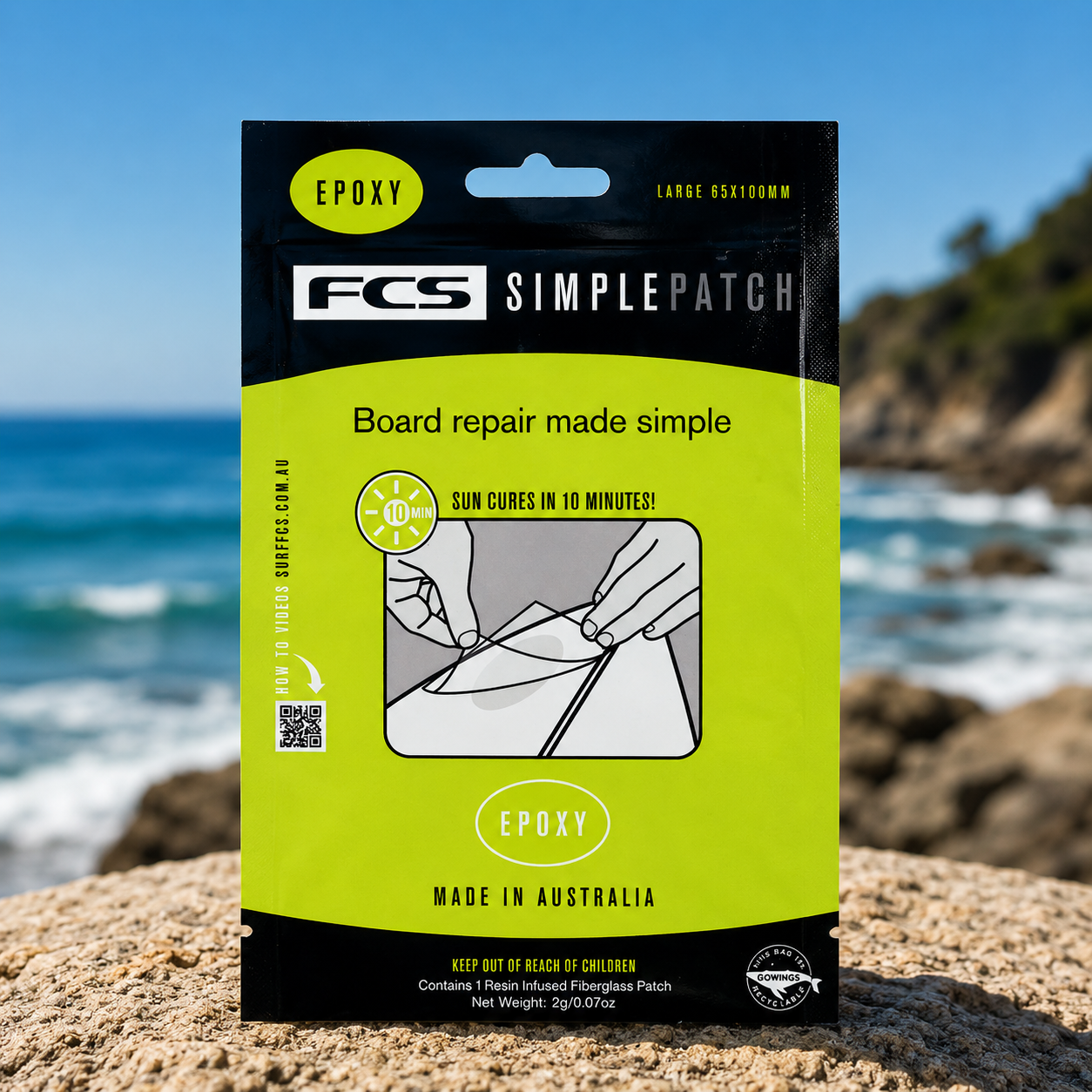 Simple Patch Repair Patch Regular Epoxy parche reparador para tablas de surf epoxy