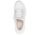 Zapatillas Skechers Slip-ins Contour Foam Cozy Fit Golden Hour White/Rose Gold, vista superior e interior