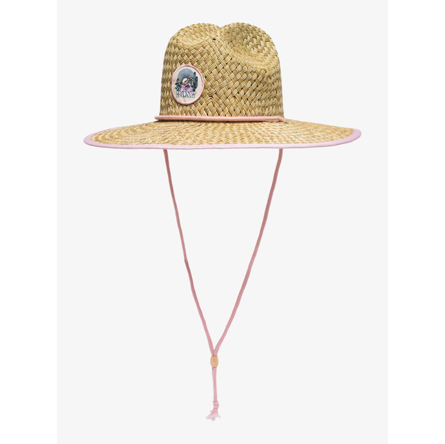 Sombrero Roxy Coffee Blues de paja para mujer con cordón ajustable ideal para verano y playa
