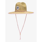 Sombrero Roxy Coffee Blues de paja para mujer con cordón ajustable ideal para verano y playa