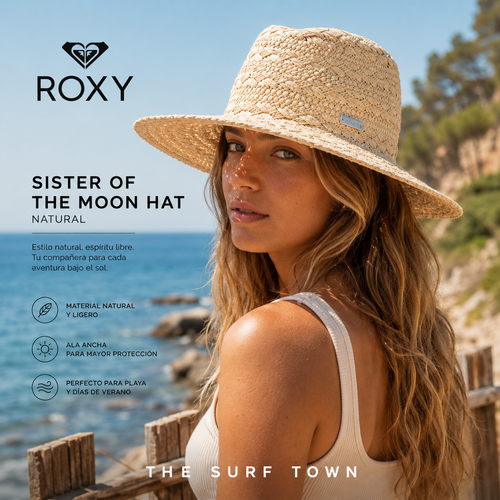 Sombrero Roxy Sister Of The Moon Hat Natural