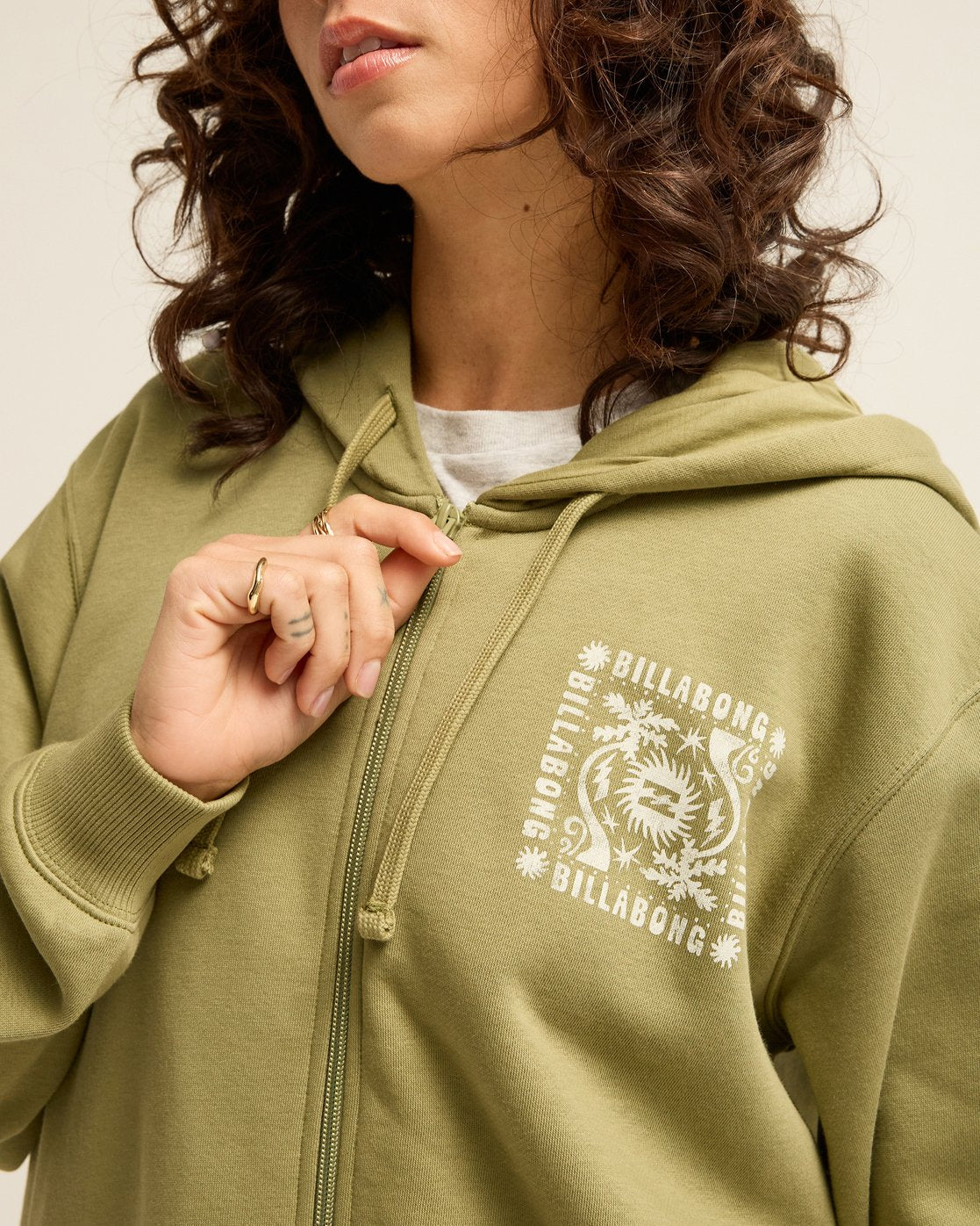 Sudadera Billabong Always Looking Zip Hood - Army Green - imagen oficial 4