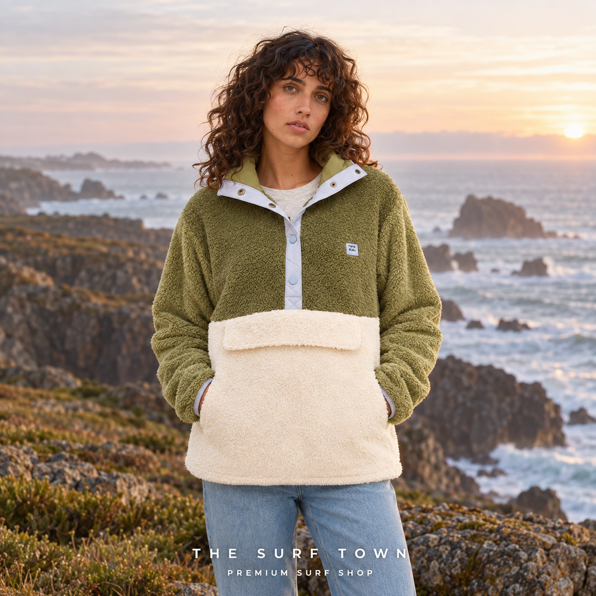 Sudadera Billabong Switchback Pullover - White Cap - imagen editorial de The Surf Town