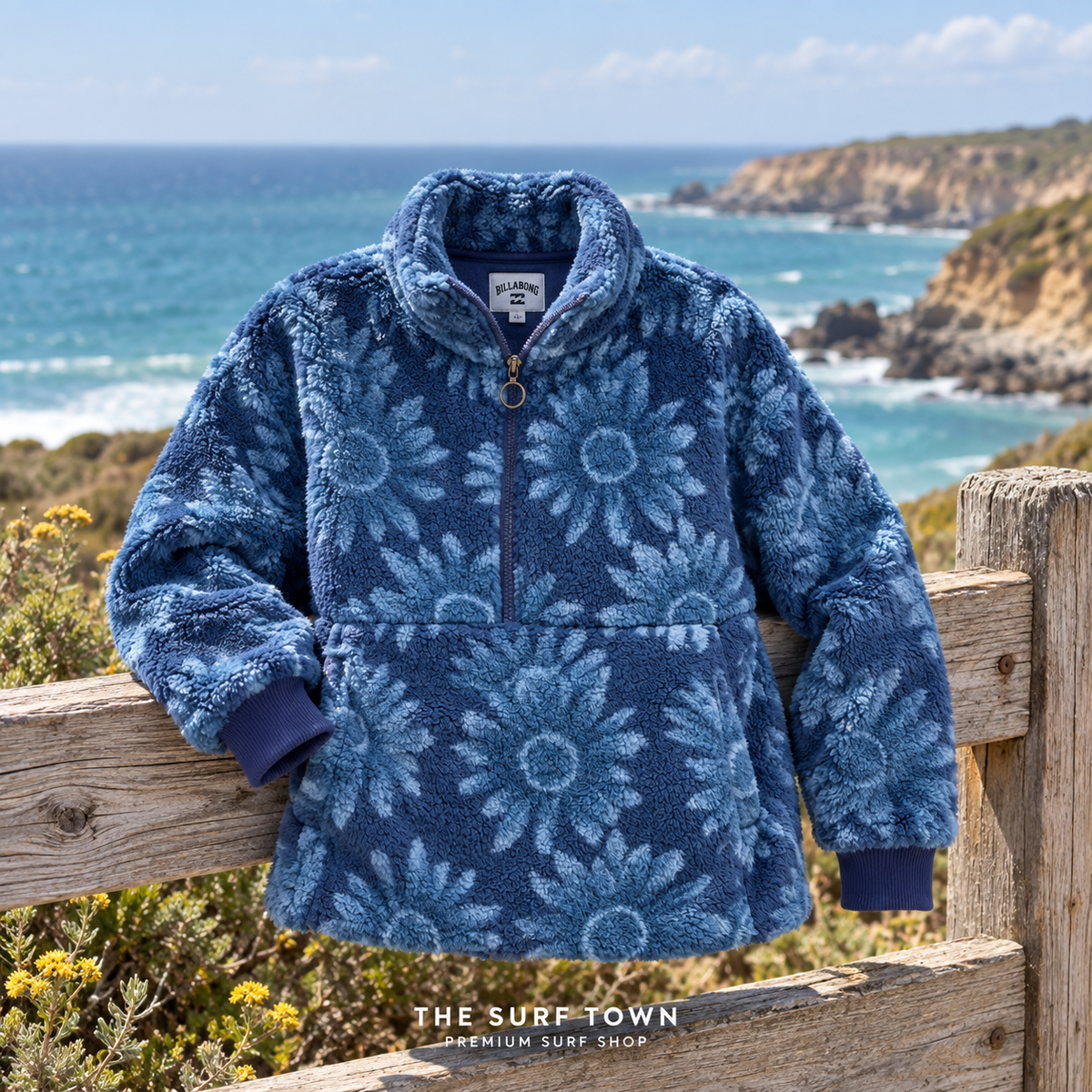 Sudadera Billabong Time Off - True Navy - imagen editorial de The Surf Town