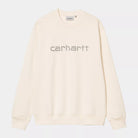 Sudadera CARHARTT WIP Rivet Script Sweat Natural hombre beige sin capucha crewneck estilo streetwear