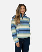 Sudadera mujer Salty Crew Calm Seas Pullover Blue Horizon, imagen oficial frontal