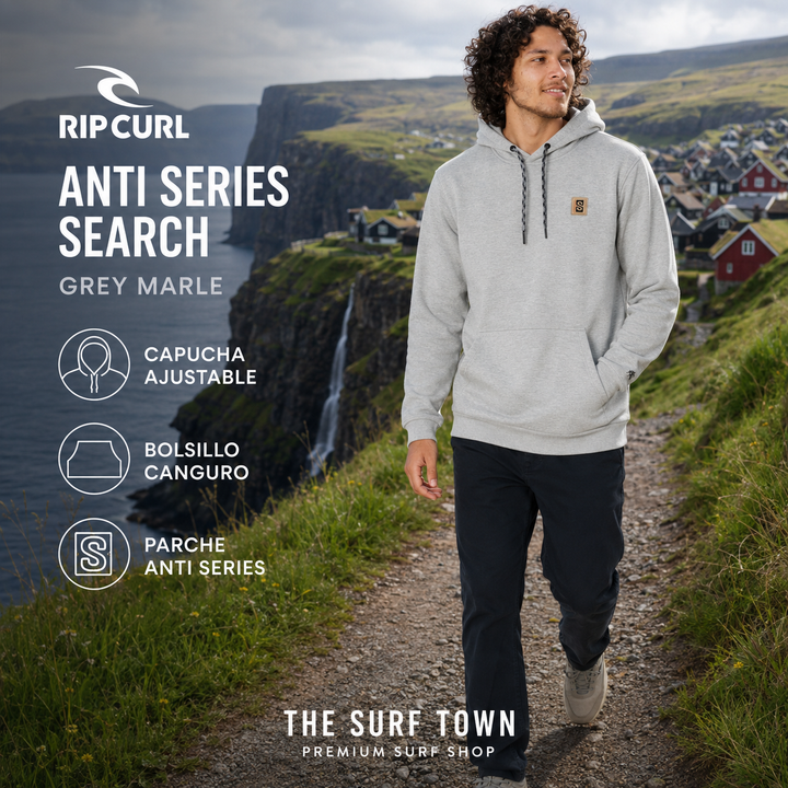 Sudadera Rip Curl Anti Series Search Grey Marle