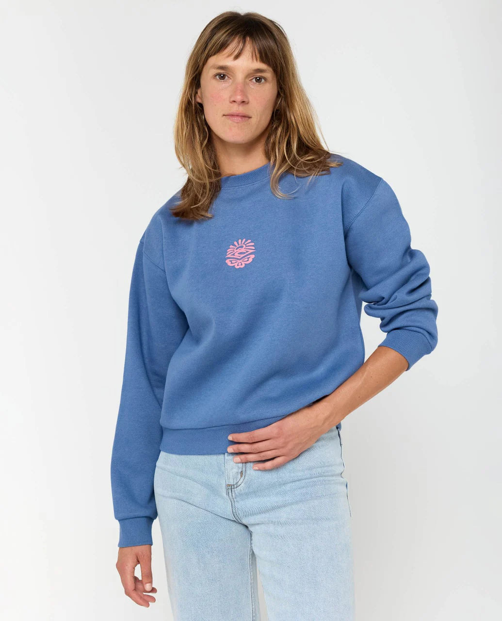 Sudadera Rip Curl Icons Of Surf Moonnight Blue, vista trasera alternativa 2