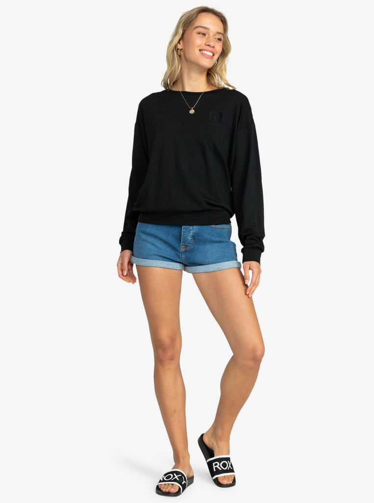 Sudadera Roxy Surfing By Moonlight Anthracite
