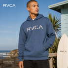 Sudadera RVCA Big Stitch Vintage Navy azul estilo surfwear premium para hombre