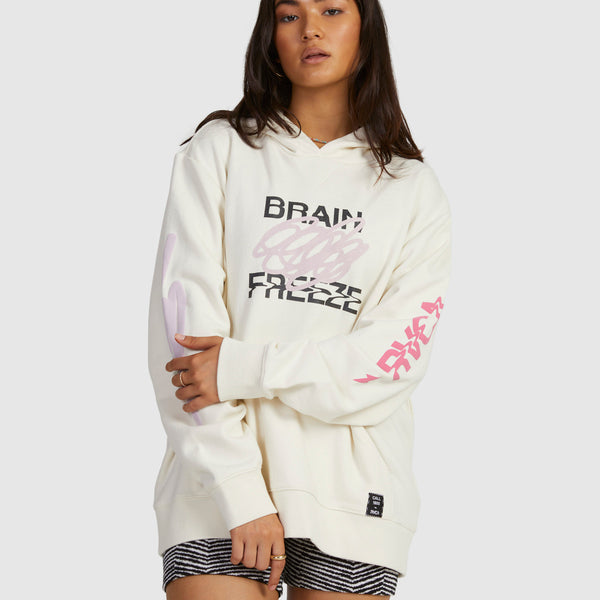 Sudadera RVCA Brain Freez Eggshell
